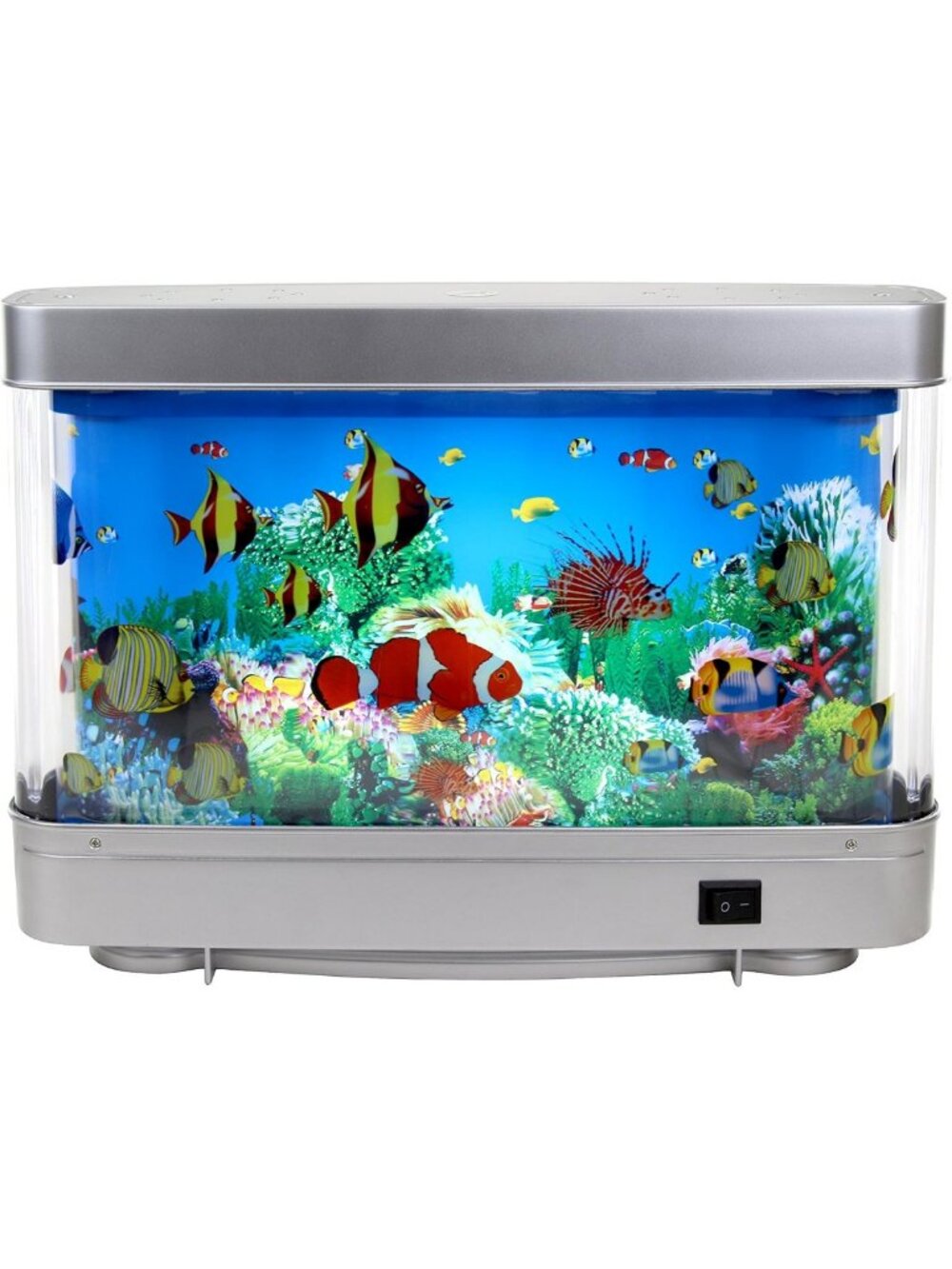 Relaxing LED Fake Fish Aquarium with Moving Marine Life - Sensory Home Decor